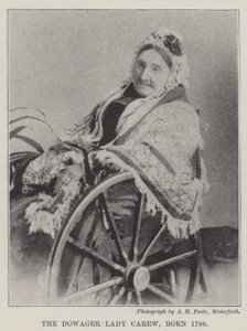 De Weduwe Lady Carew, Geboren 1798 door English Photographer
