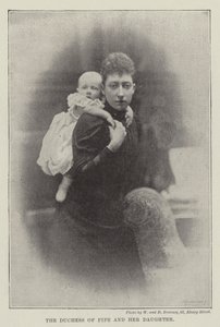 De hertogin van Fife en haar dochter door English Photographer