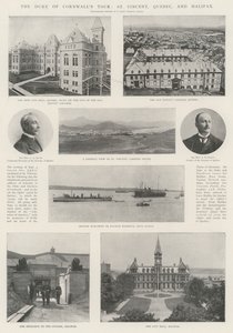 De tour van de hertog van Cornwall, St Vincent, Quebec en Halifax door English Photographer