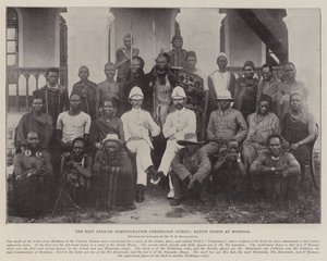 De Oost-Amerikaanse Administratie Kroningsgasten, Inheemse Hoofden in Mombasa door English Photographer