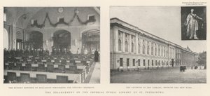 De uitbreiding van de keizerlijke openbare bibliotheek in Sint-Petersburg