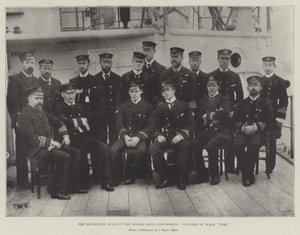 De Expeditie tegen de Sierra Leone Opstandelingen, Officieren van HMS Fox door English Photographer