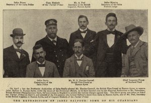 De Uitlevering van Jabez Balfour, Enkele van zijn Bewakers door English Photographer