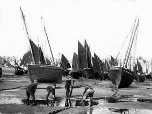 De Vissersvloot in de Haven van St Ives, c.1880-99