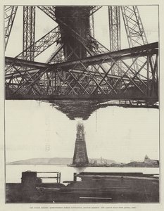De Forth Brug, Queensferry Noordelijke Cantilever, Onderste Lid, en Garvie Hoofdpier (april 1889)