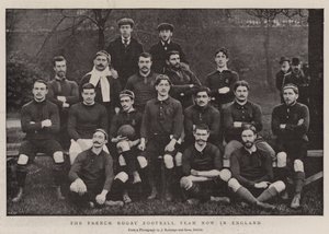 Het Franse rugbyteam nu in Engeland door English Photographer