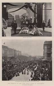 De begrafenis van de overleden Nubar Pasha in Alexandrië door English Photographer