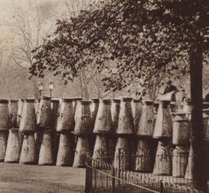 De algemene staking van 1926, het melkdepot in Hyde Park Londen door English Photographer
