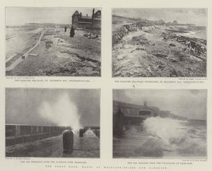 De grote storm, verwoesting in Westgate-on-Sea en Ramsgate door English Photographer