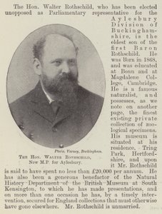 De Eerwaarde Walter Rothschild, Nieuwe MP voor Aylesbury door English Photographer