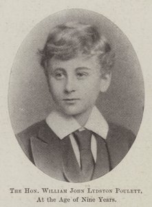 De eerwaarde William John Lydston Poulett, op negenjarige leeftijd door English Photographer