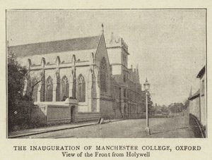 De Inhuldiging van Manchester College, Oxford