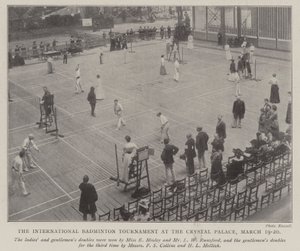 Het Internationale Badminton Toernooi in het Crystal Palace, 19-20 maart door English Photographer