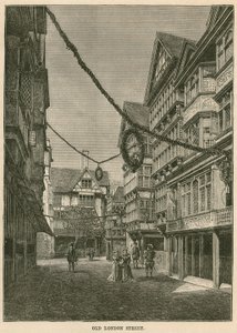 De Internationale Gezondheids Tentoonstelling in South Kensington: All-Hallows Staining en Butchers Row door English Photographer