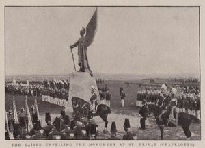 De keizer onthult het monument in St Privat, Gravelotte door English Photographer