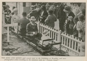 De Koning en Koningin bezoeken de British Empire Exhibition door English Photographer