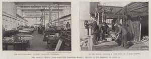 De Konings Cruise, de Portland Torpedo-Works, bezocht door Zijne Majesteit op 4 april door English Photographer