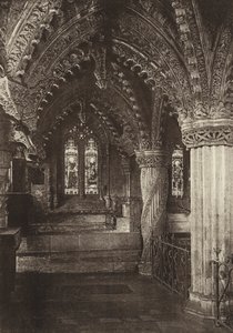 De Lady Chapel, Rosslyn Chapel, Midlothian (zw/w foto)