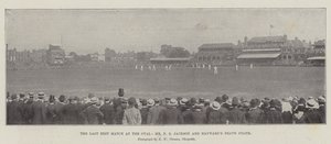 De Laatste Testwedstrijd op de Oval, Mr F S Jackson en Haywards Dappere Stand door English Photographer