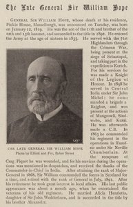 De overleden generaal Sir William Hope