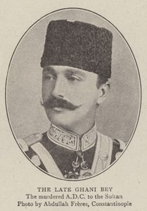 De overleden Ghani Bey door English Photographer