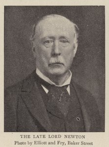 De overleden Lord Newton door English Photographer