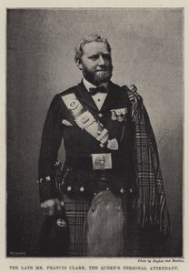 De overleden heer Francis Clark, de persoonlijke bediende van de koningin