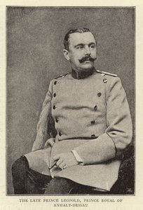 De overleden Prins Leopold, Kroonprins van Anhalt-Dessau