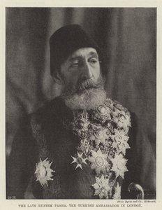 De overleden Rustem Pasha, de Turkse ambassadeur in Londen door English Photographer