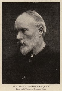 De overleden Sir Edward Burne-Jones door English Photographer