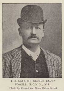 De overleden Sir George Baden door English Photographer
