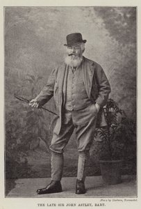 De overleden Sir John Astley, Baronet door English Photographer