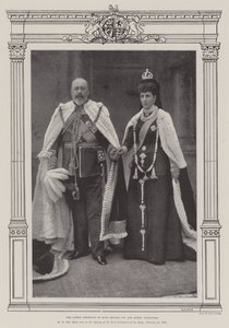 Het nieuwste portret van koning Edward VII en koningin Alexandra