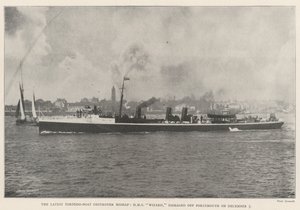 Het laatste torpedobootjagerongeluk, HMS Wizard, beschadigd bij Portsmouth op 5 december