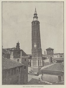 De scheve toren van Saragossa door English Photographer
