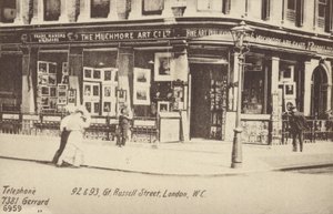 The Muchmore Art Co Ltd, 92 en 93, Great Russell Street, Londen, W C door English Photographer