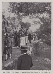 De Mysterie Processie in Roquebrune, de Groep van de Verlosser door English Photographer