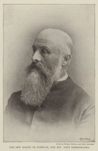 De nieuwe bisschop van Norwich, de eerwaarde John Sheepshanks
