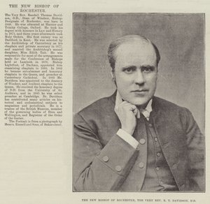 De nieuwe bisschop van Rochester, de zeer eerwaarde R T Davidson, DD door English Photographer