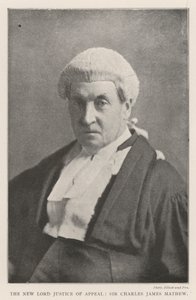 De nieuwe Lord Justice of Appeal, Sir Charles James Mathew door English Photographer
