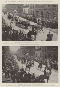 De nieuwe onderkoning van Ierland, de staatsintrede in Dublin, 25 september door English Photographer