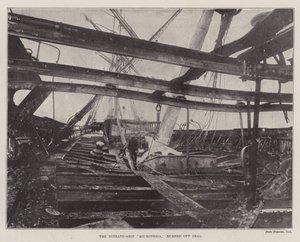 Het Nitraatschip Micronesia, verbrand bij Deal door English Photographer