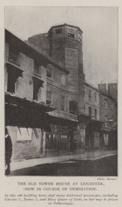 Het oude torenhuis in Leicester, nu in de loop van sloop door English Photographer