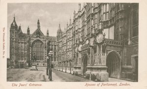 De Peers Entrance, Houses of Parliament, Londen door English Photographer