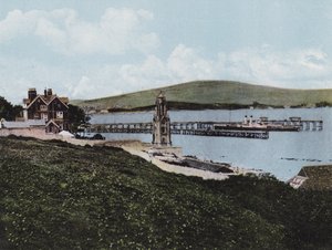 De Pier en Klokkentoren, Swanage door English Photographer