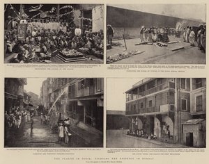 De pest in India, de epidemie bestrijden in Bombay