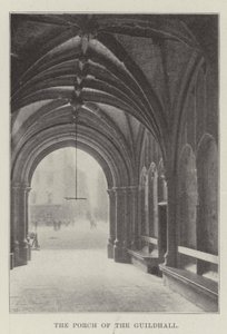 De portiek van het Guildhall door English Photographer