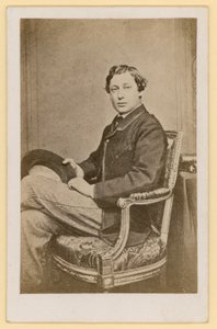 De Prins van Wales, toekomstige koning Edward VII (zw/w foto)