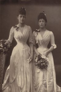 De Prinsessen Victoria en Maud van Wales