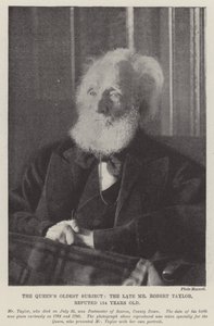 De oudste onderdaan van de koningin, de overleden Mr Robert Taylor, naar verluidt 134 jaar oud door English Photographer